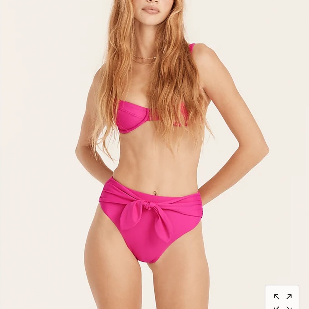 J. Crew Tie High Rise Bikini Bottom